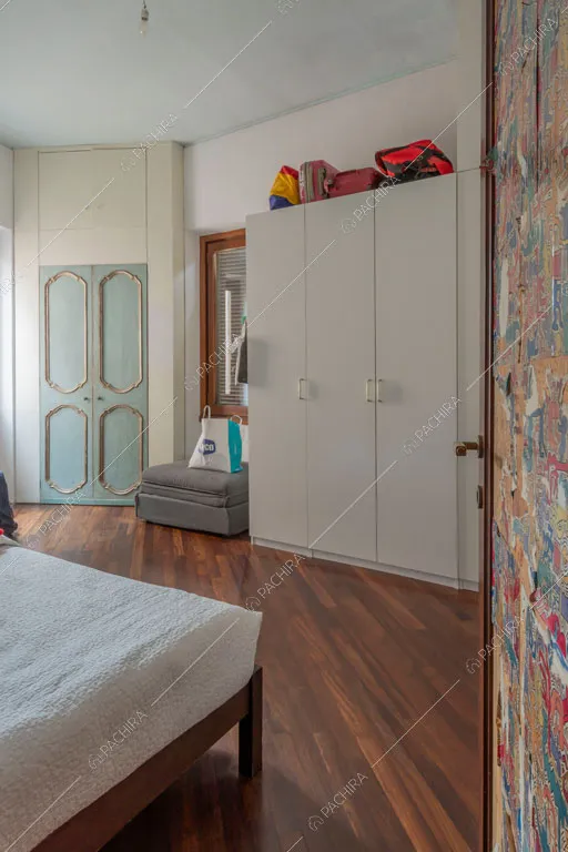 Camera da letto dell'appartamento Pancrazio, location in stile contemporaneo a Roma
