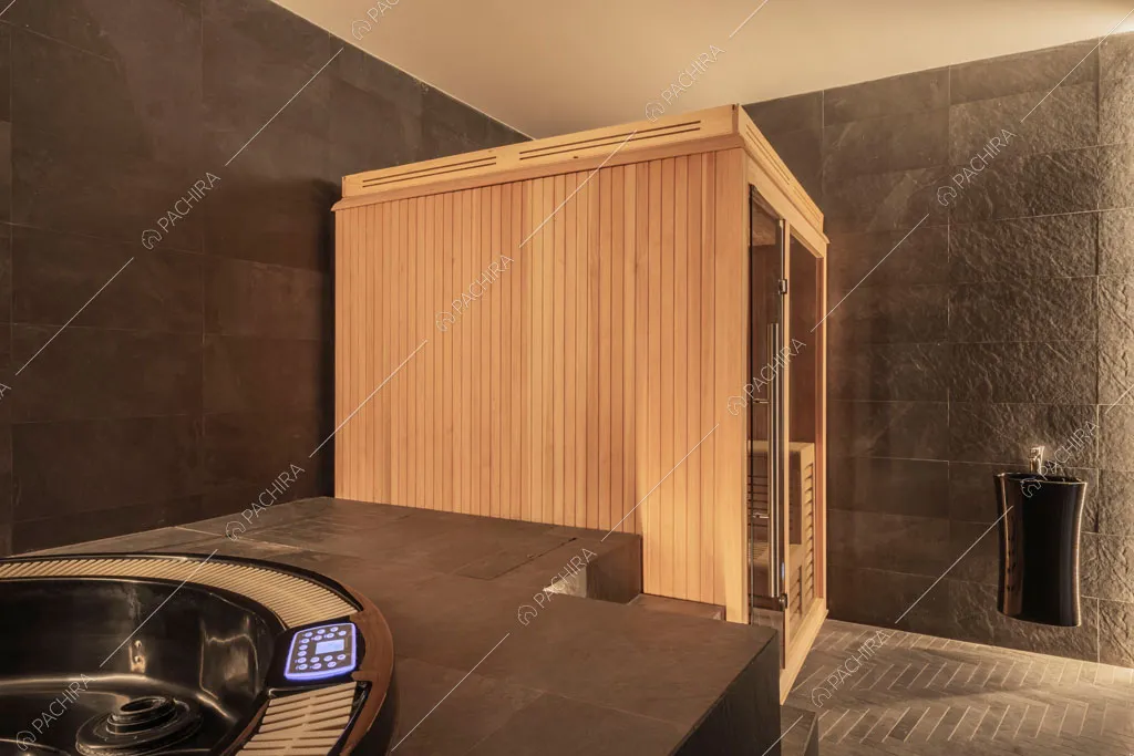 Sauna del loft Berillio, location in stile contemporaneo a Roma