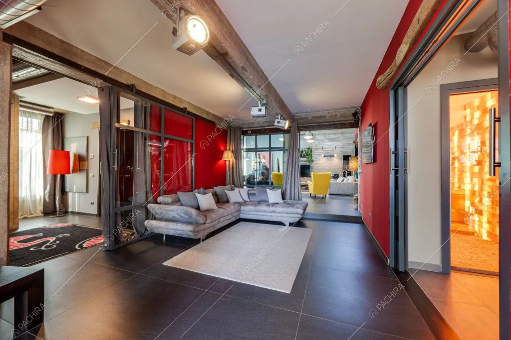 Sala del loft Argan, location in stile industriale a Roma
