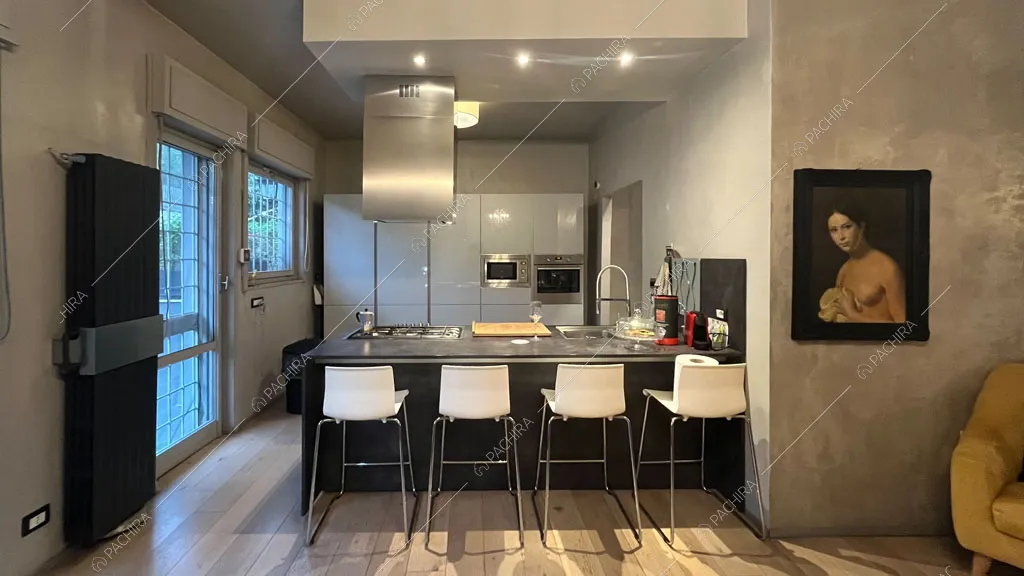 Cucina della villa Andesine, location in stile moderno a Roma