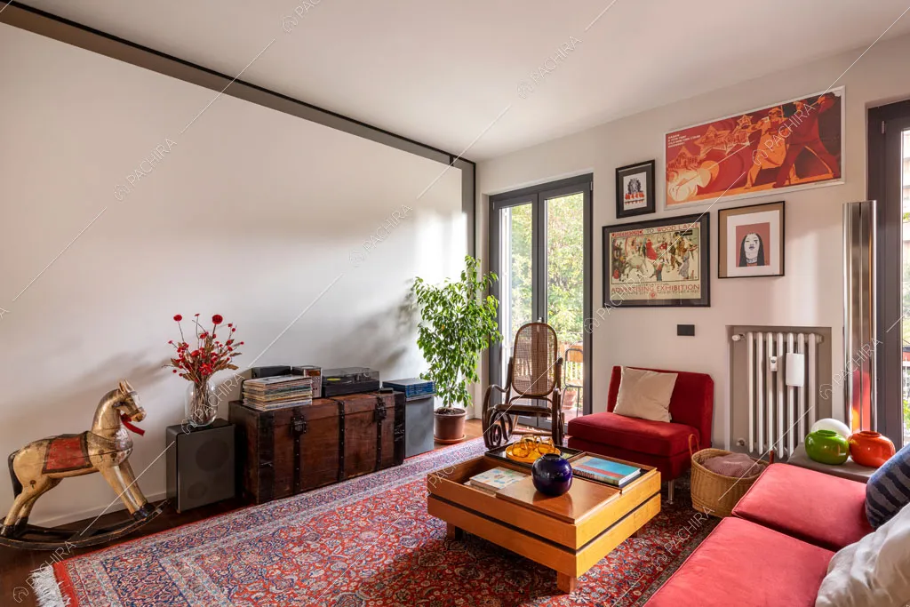 Salotto della location Castagno, appartamento in stile contemporaneo a Milano