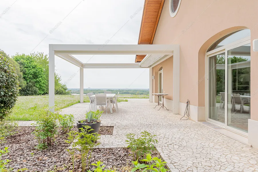 Esterni della villa Mississipi, location in stile rustico a Monza