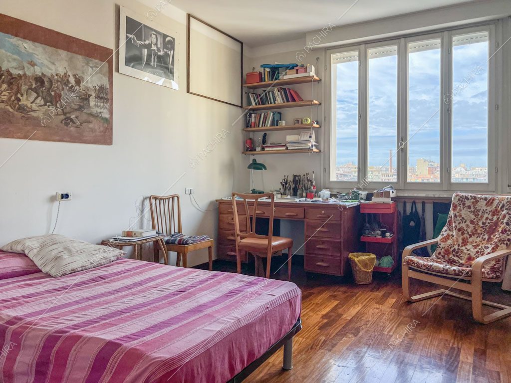 Camera da letto dell'appartamento Kuban, location in stile moderno a Roma