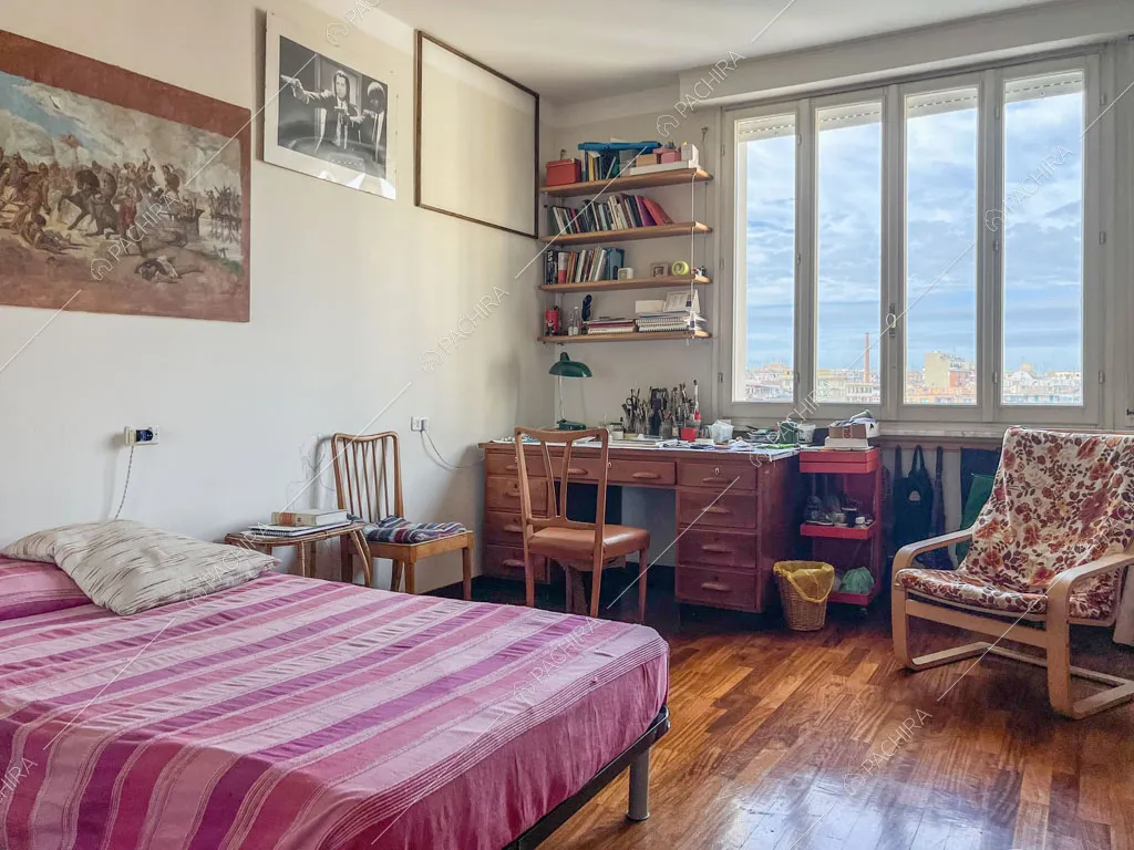 Camera da letto dell'appartamento Kuban, location in stile moderno a Roma