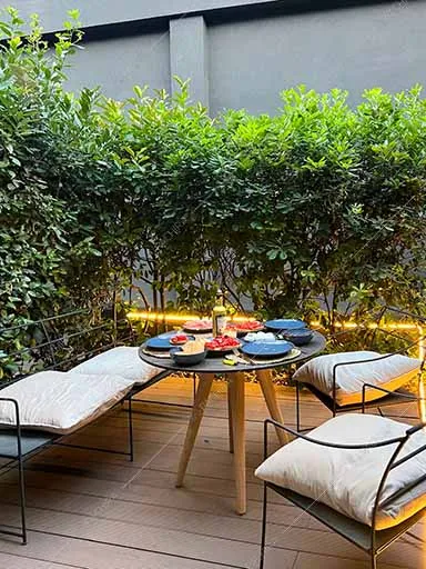 Terrazza della location Drina, loft in stile moderno a Milano