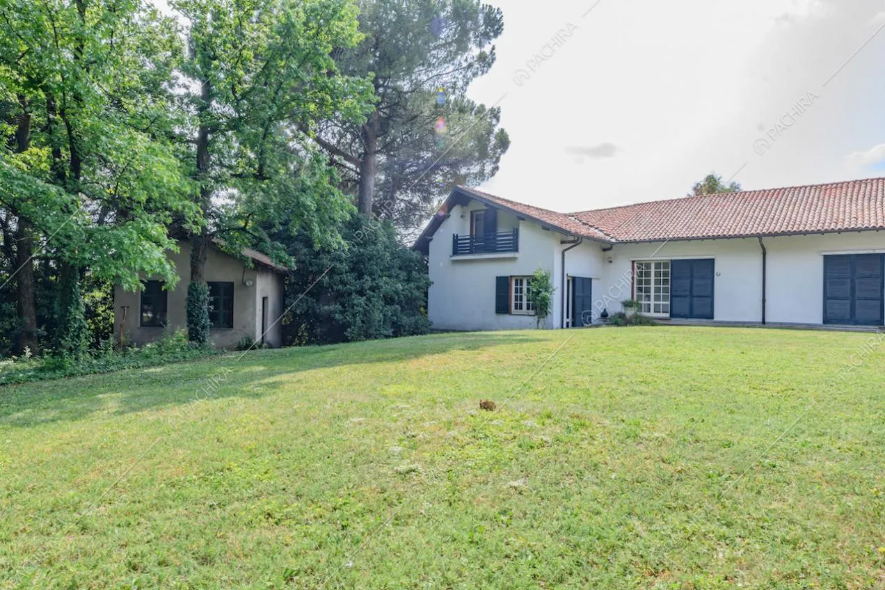 Esterni bianchi della location visti dal giardino