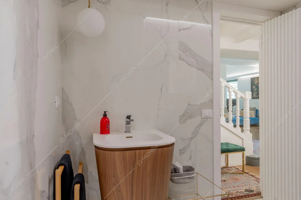 Bagno della villa Orinoco, location in stile contemporaneo a Roma