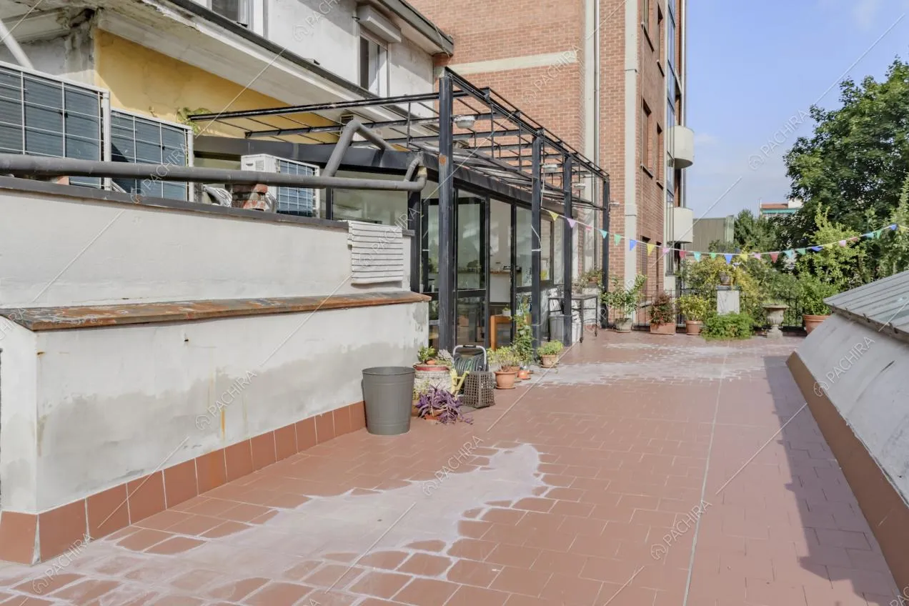 La veranda vista dalla terrazza