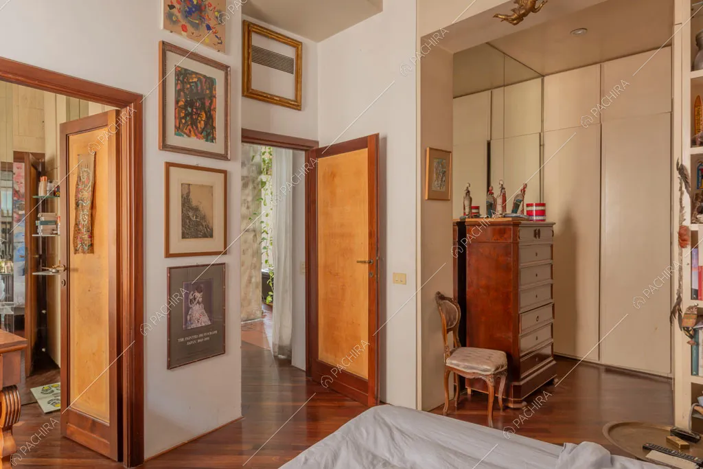 Camera dell'appartamento Pancrazio, location in stile contemporaneo a Roma