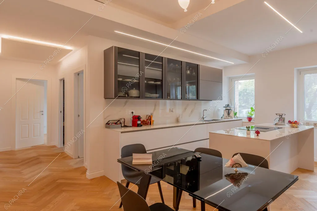 Cucina della villa Murray, location in stile contemporaneo a Roma