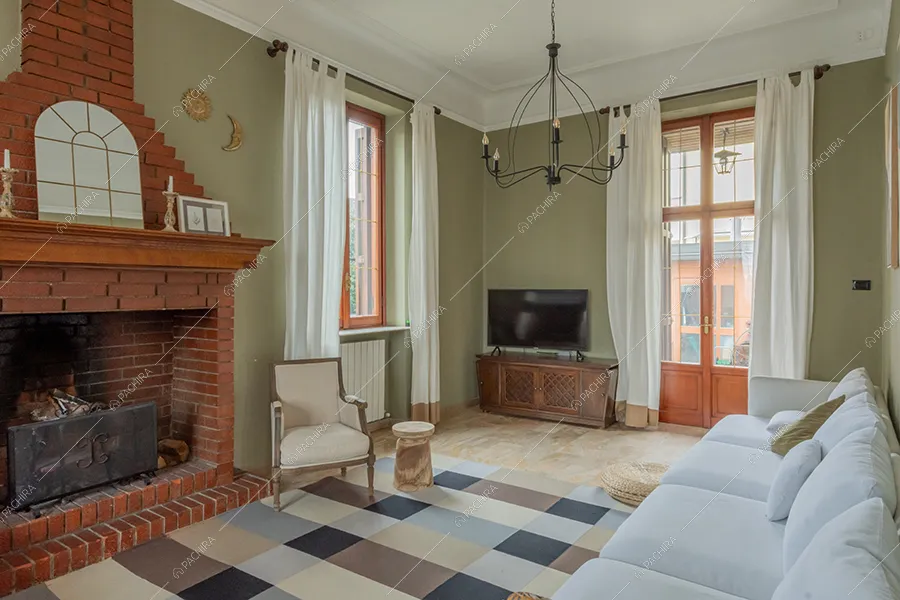 Salotto della villa Vinson, location in stile moderno a Milano
