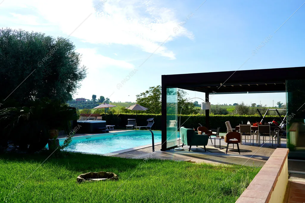 Giardino della villa Altun, location in stile contemporaneo a Roma