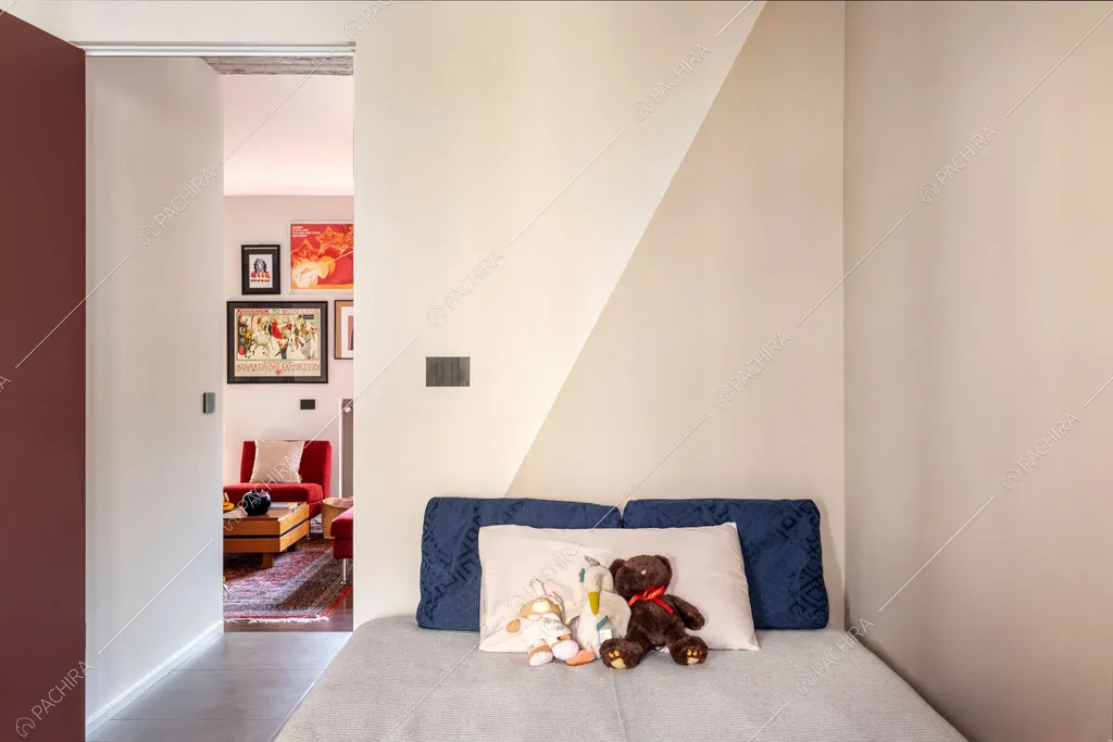 Camera dei bambini della location Castagno, appartamento in stile contemporaneo a Milano