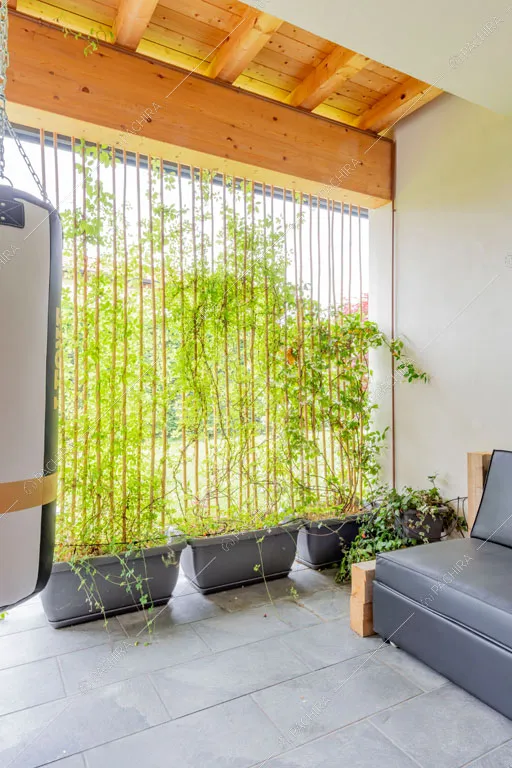 Veranda della villa Galena, location in stile contemporaneo a Monza