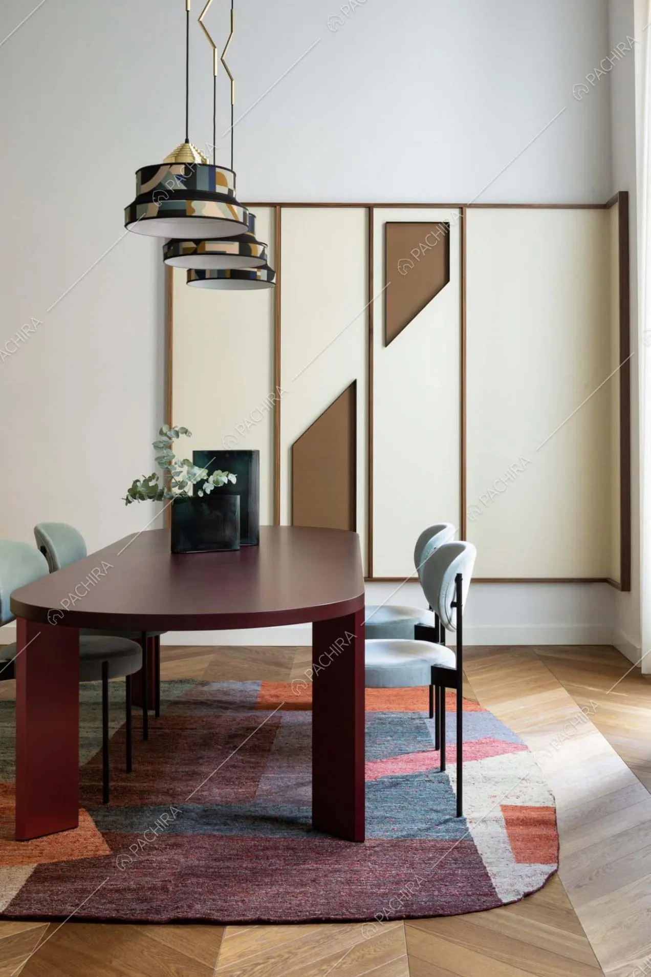 Sala da pranzo dell'appartamento Sayan, location in stile classico a Torino