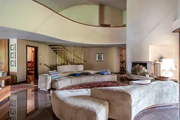 Sala della villa Dolomite, location in stile rustico a Varese