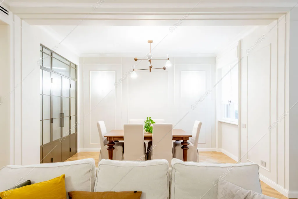 Zona living dell'appartamento Capsico, location in stile contemporaneo a Milano