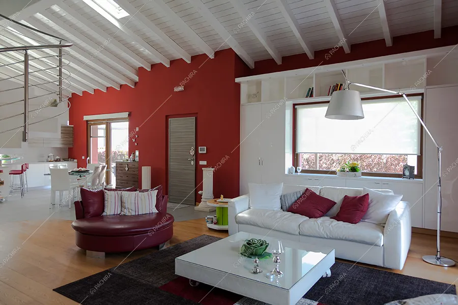 Salotto della villa Filesia, location in stile contemporaneo a Lecco