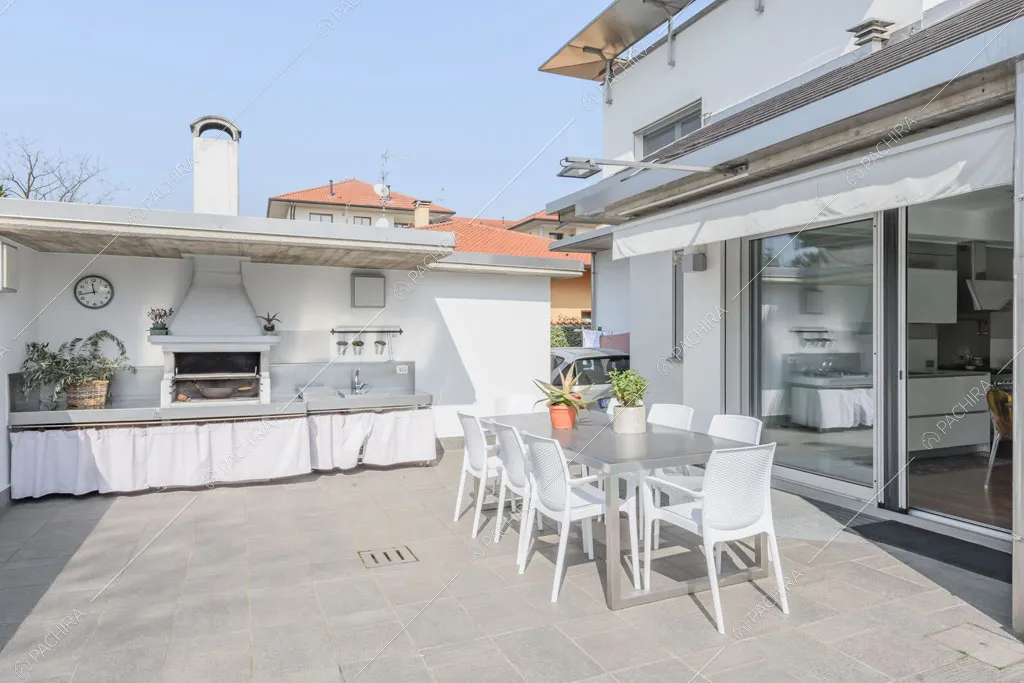 Esterni della villa Lilium, location in stile moderno in Provincia di Milano