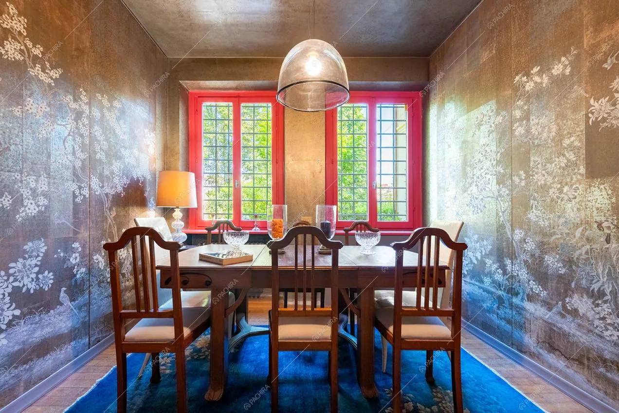 Sala da pranzo della villa Gombo, location in stile moderno a Firenze