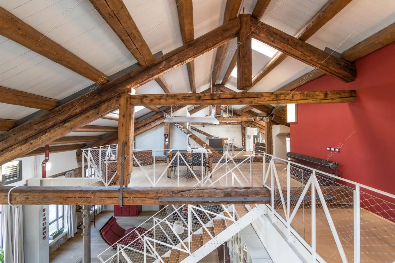 Le travi a vista del loft