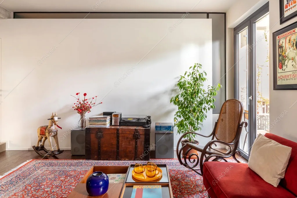 Salotto della location Castagno, appartamento in stile contemporaneo a Milano