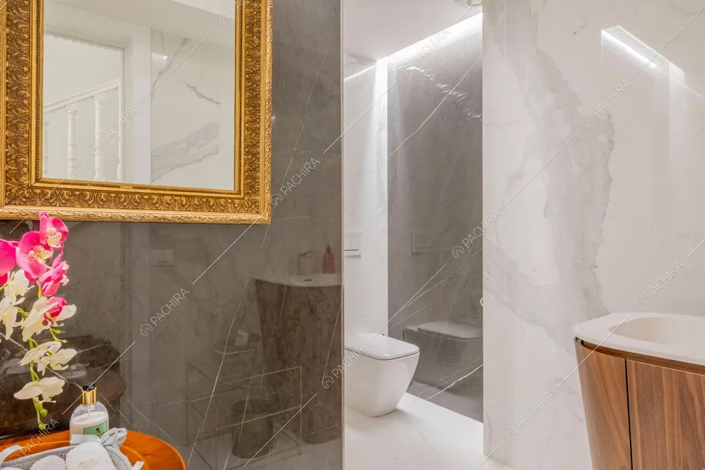 Bagno della villa Orinoco, location in stile contemporaneo a Roma