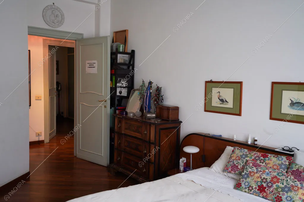 Camera da letto dell'appartamento Volga, location in stile moderno a Roma