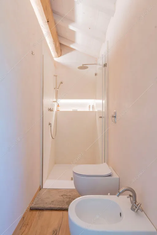 Bagno della villa Missouri, location in stile rustico a Mantova