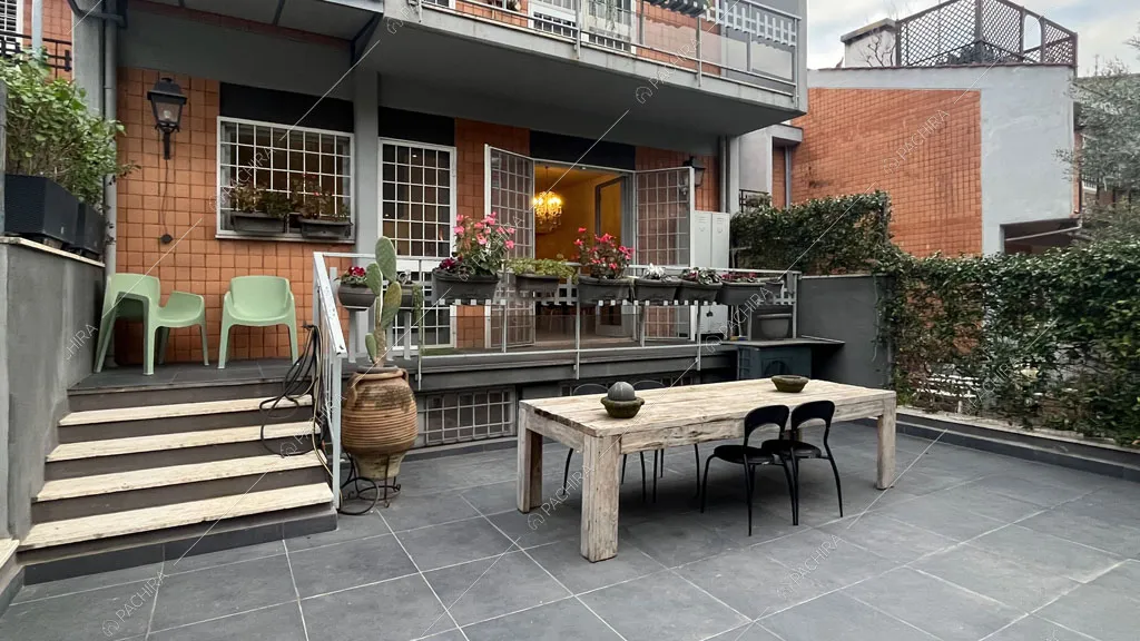 Giardino della villa Andesine, location in stile moderno a Roma