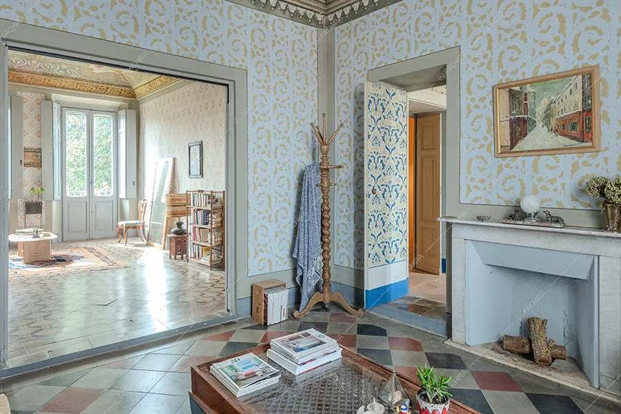 Salotto della dimora storica Westerlies, location in stile contemporaneo a Pavia