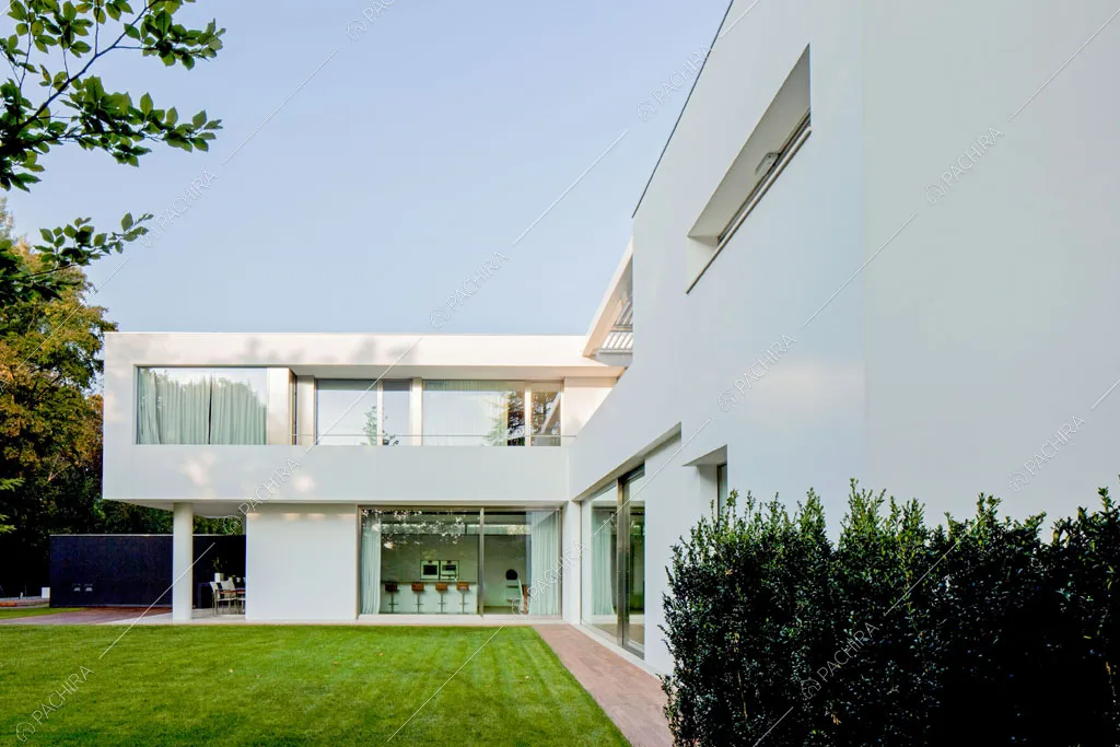 Esterni della villa Meru, location in stile contemporaneo a Padova
