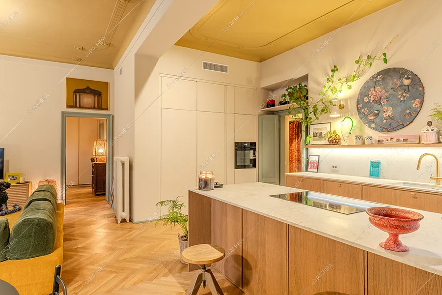 Sala dell'appartamento Buganvilla, location in stile moderno a Milano