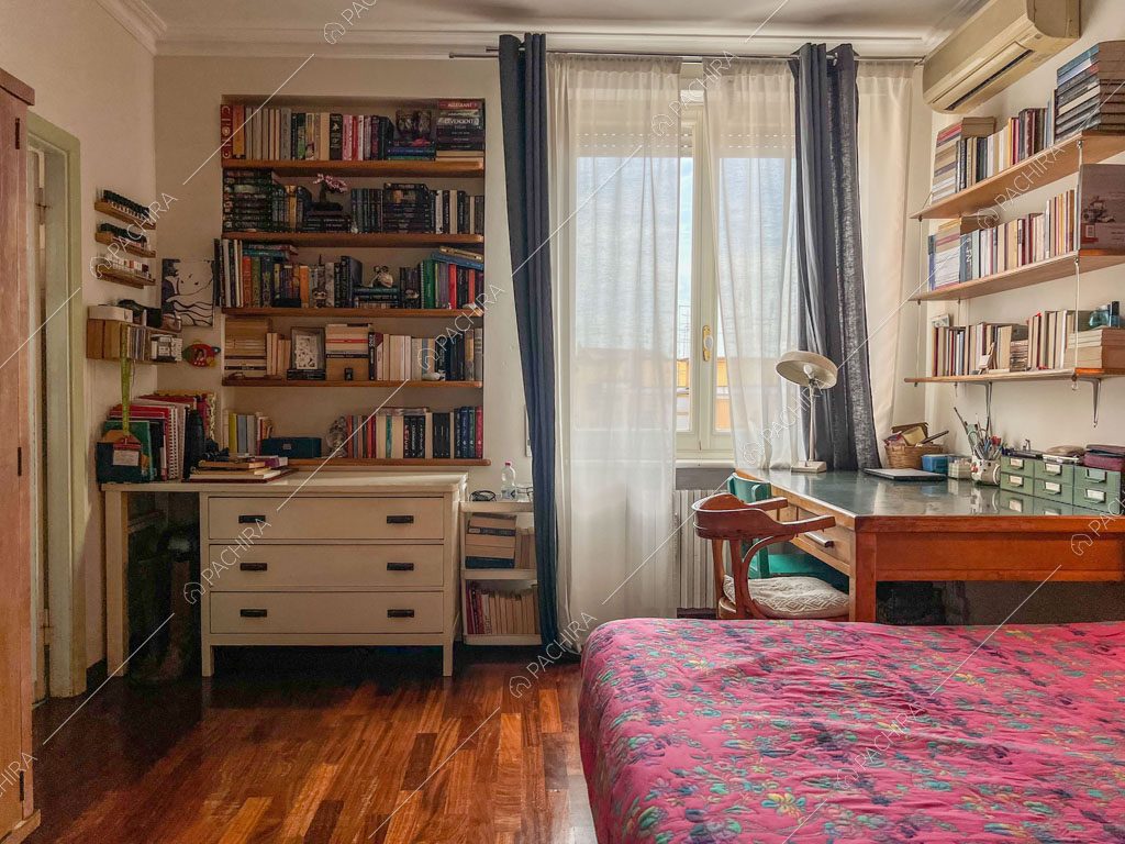 Camera da letto dell'appartamento Kuban, location in stile moderno a Roma