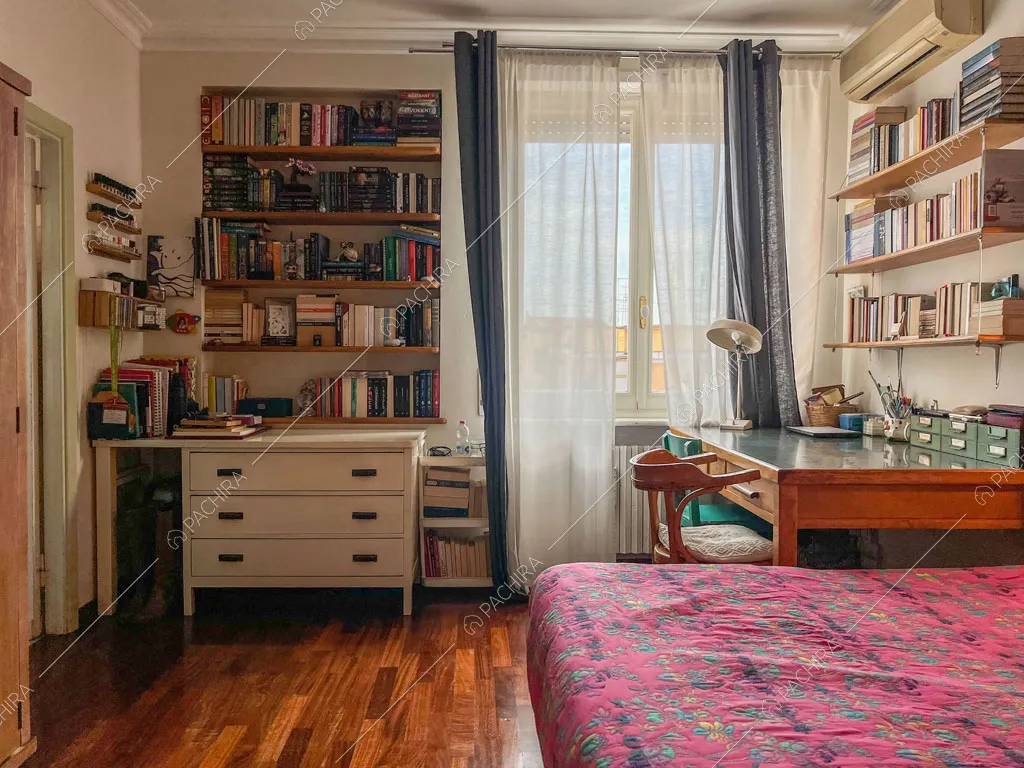 Camera da letto dell'appartamento Kuban, location in stile moderno a Roma