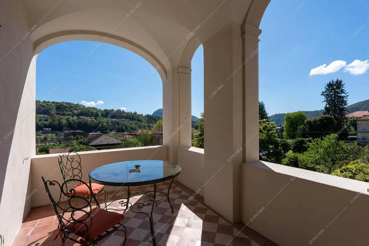 Terrazza della villa Alessandrite, location in stile classico a Vercelli