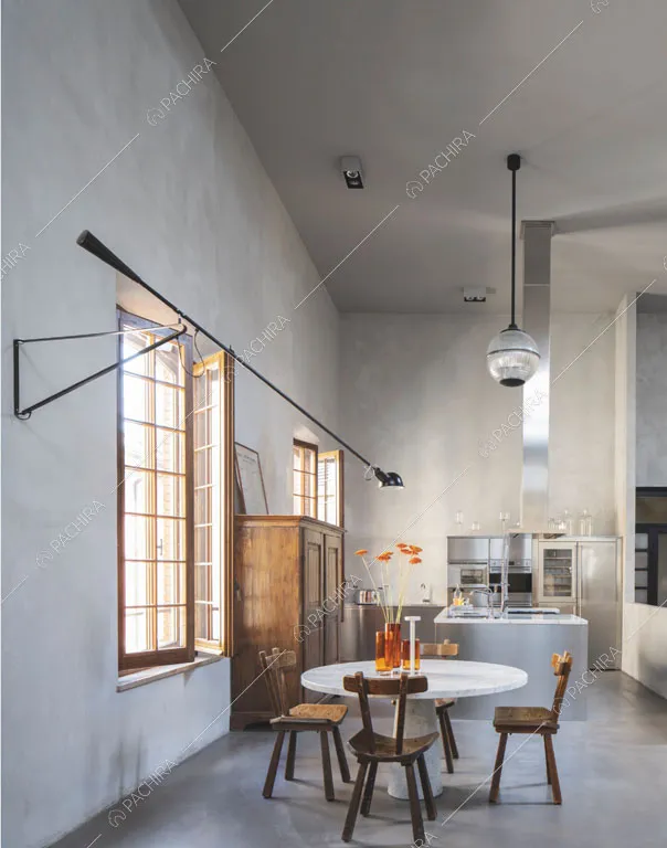Zona living del loft Reno, location in stile contemporaneo a Reggio Emilia
