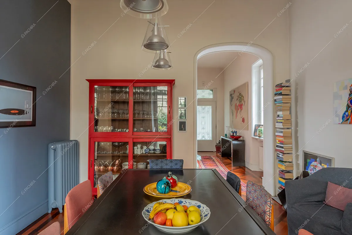 Sala da pranzo della villa Corallo, location in stile liberty a Milano