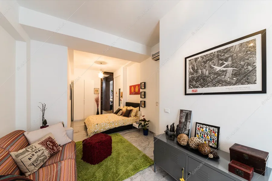 Camera da letto dell'appartamento Araguaia, location in stile moderno a Roma