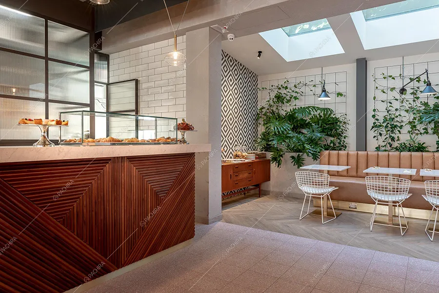 Sala da pranzo dell'hotel Ametrino, location in stile contemporaneo a Riccione