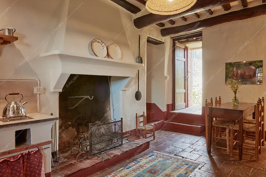 Cucina della masseria Mincio, location in stile rustico a Lucca