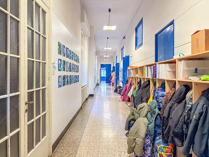 Corridoio della dimora storica Ande, location in stile classico a Monza