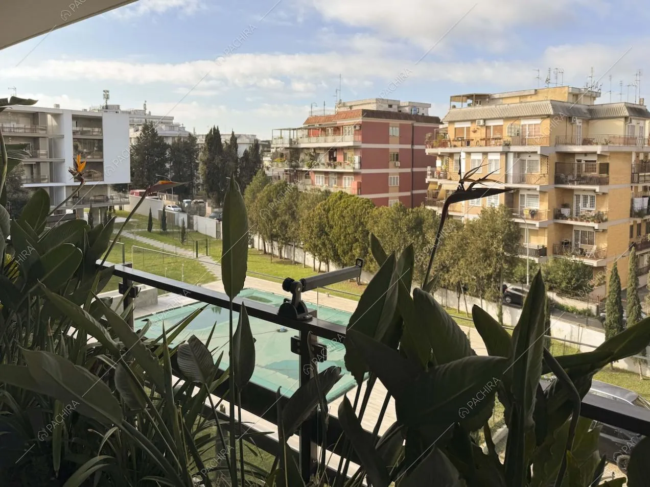 Terrazza dell'appartamento Gesso, location in stile contemporaneo a Milano