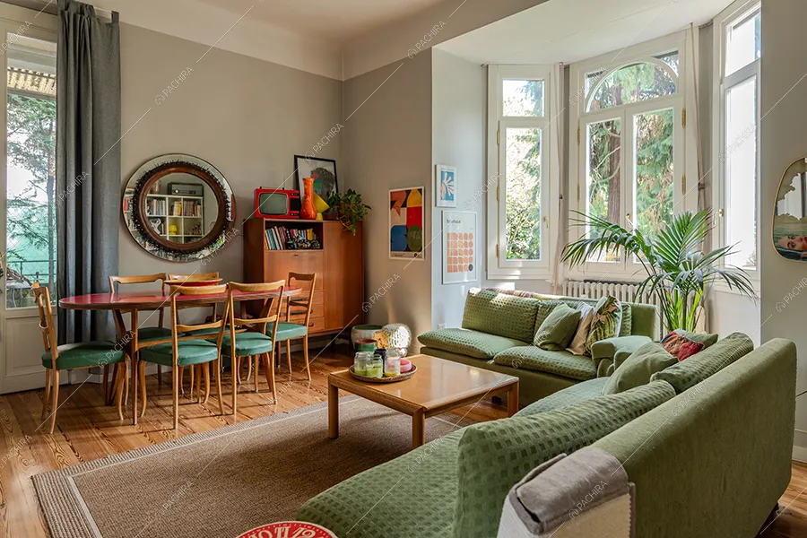 Salotto della villa Rame, location in stile classico a Milano