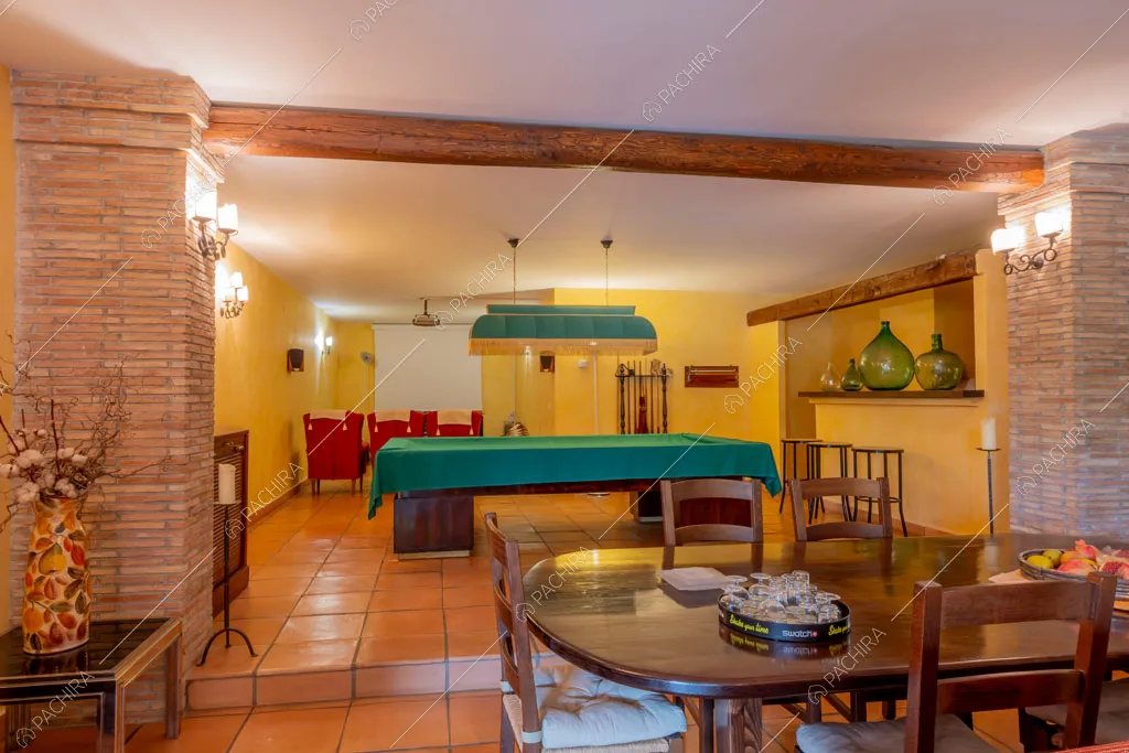 Sala della villa Ematite, location in stile rustico a Roma