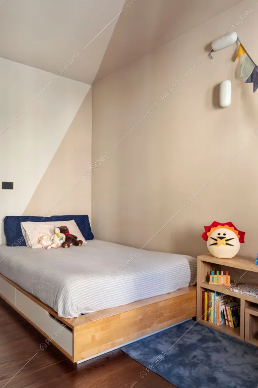 Camera da letto della location Castagno, appartamento in stile contemporaneo a Milano