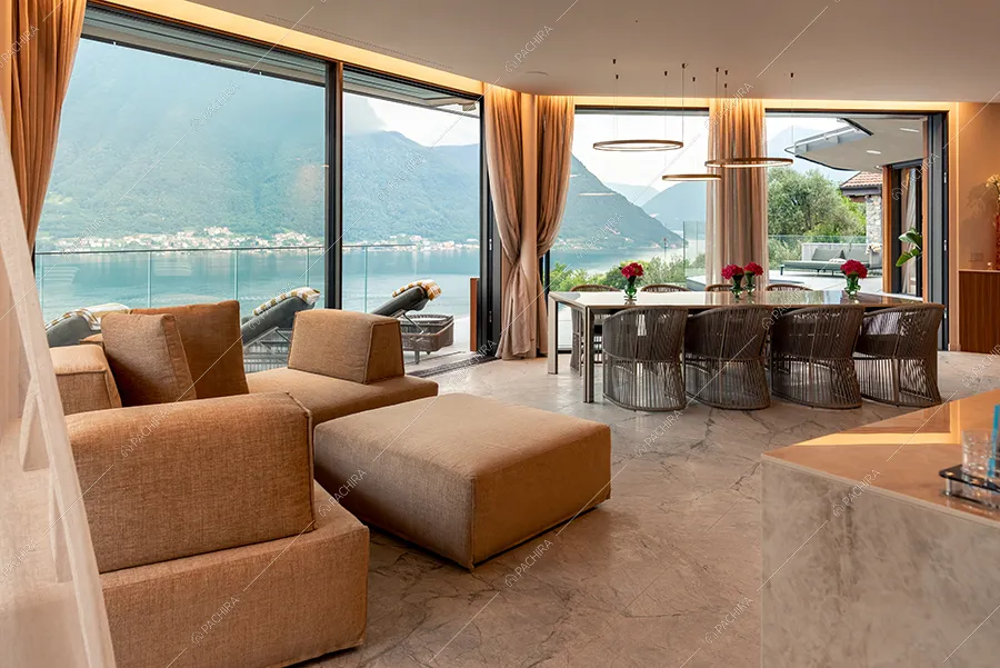 Sala della villa Agapanto, location in stile contemporaneo a Como