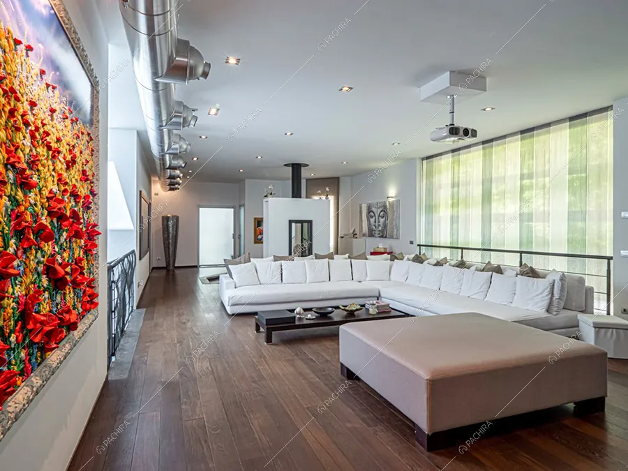 Sala della villa Moonstone, location in stile moderno a Milano