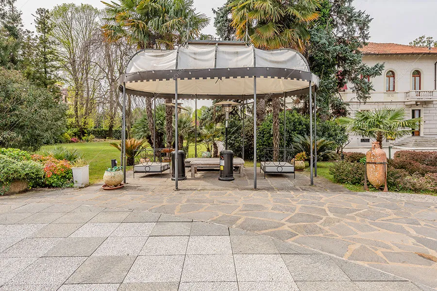 Gazebo della villa Lentisco, location in stile classico a Varese