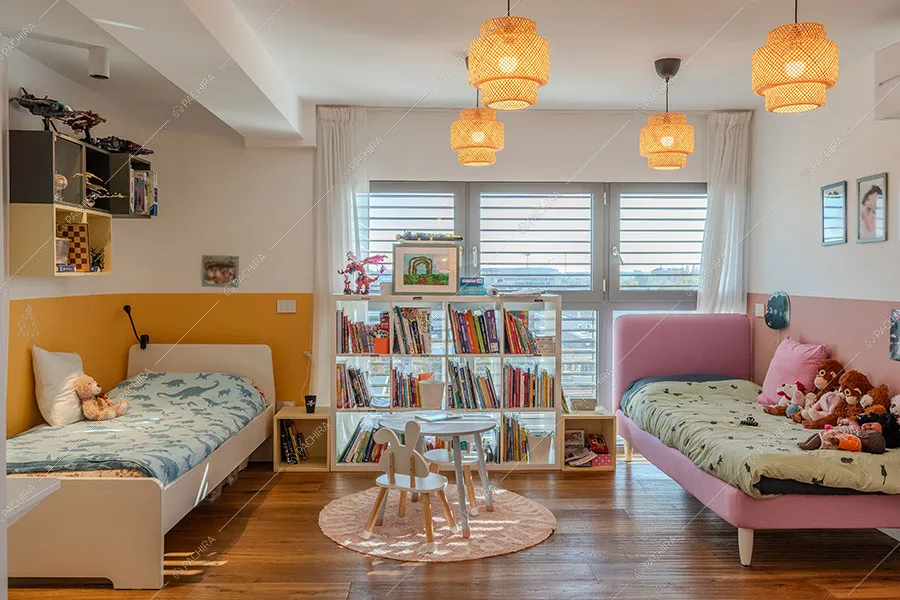 Camera dei bambini dell'appartamento Mimetite, location in stile moderno a Milano